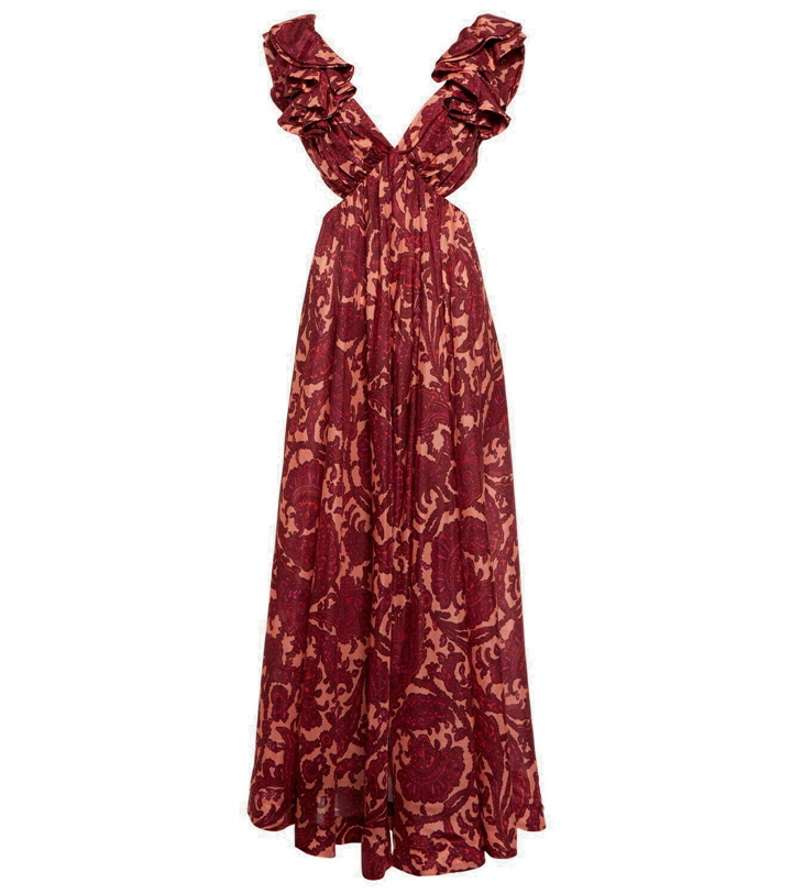 Photo: Zimmermann - Tiggy printed cutout silk maxi dress