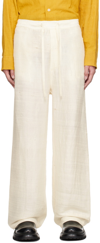 Photo: AIREI Off-White Pyjama Trousers