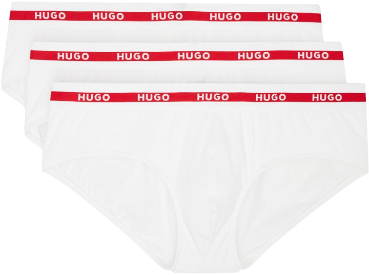 Photo: Hugo Three-Pack White Briefs
