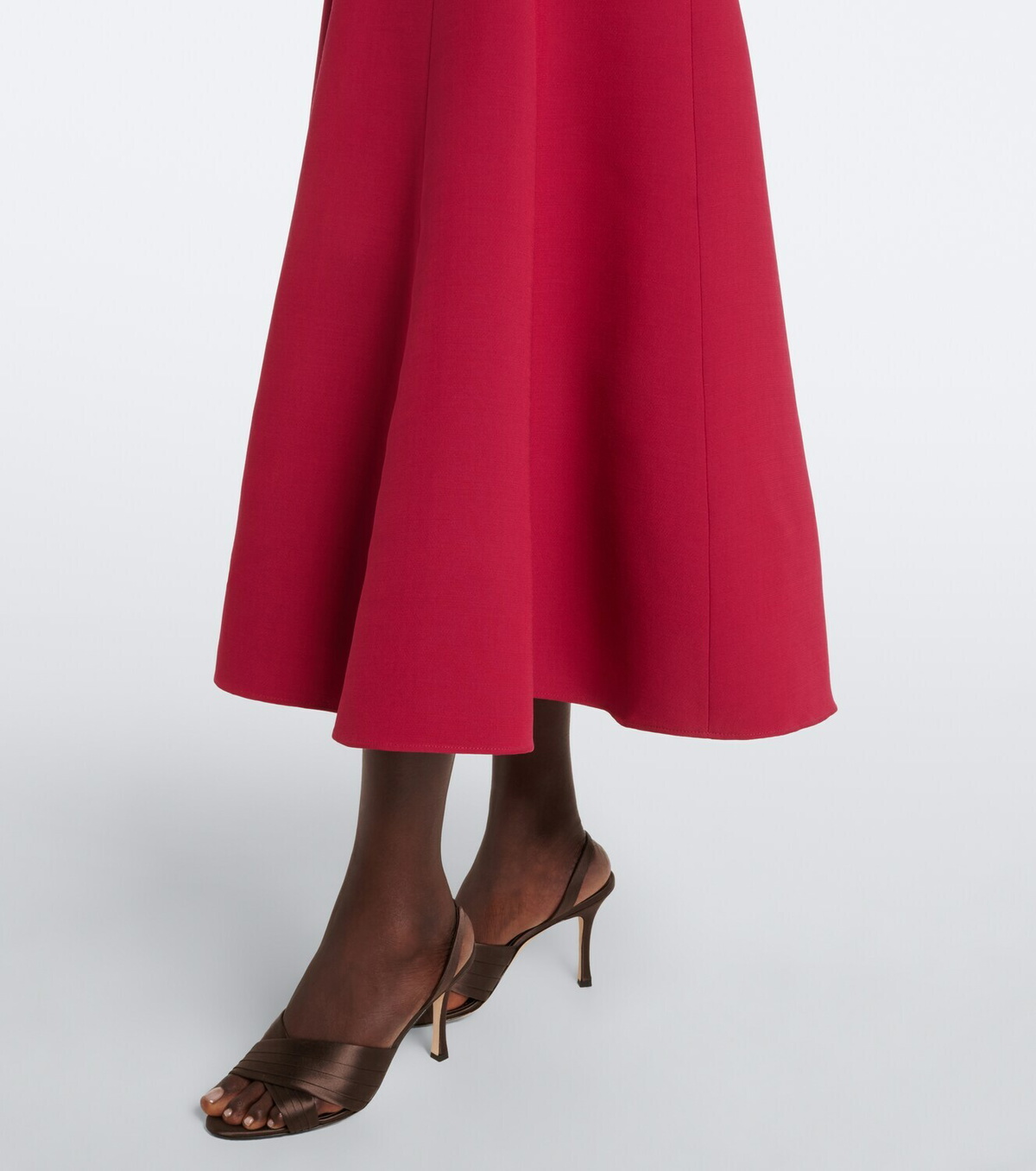 Roland Mouret Embellished wool and silk midi dress