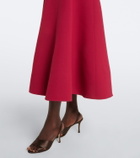 Roland Mouret Embellished wool and silk midi dress