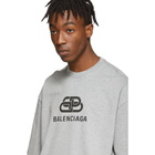 Balenciaga Grey Vintage BB T-Shirt