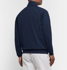 adidas Originals - Samstag Piped Stretch-Knit Track Jacket - Blue