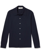 Séfr - Ripley Knitted Linen Shirt - Blue