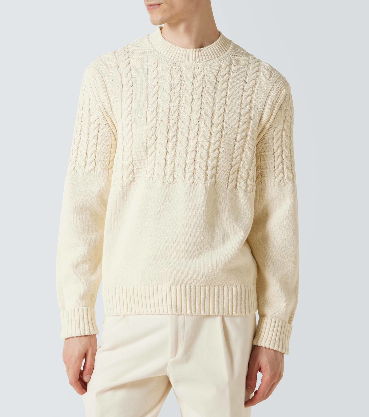 Dunhill Cable-knit cotton sweater