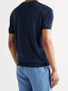 BRIONI - Cotton T-Shirt - Blue