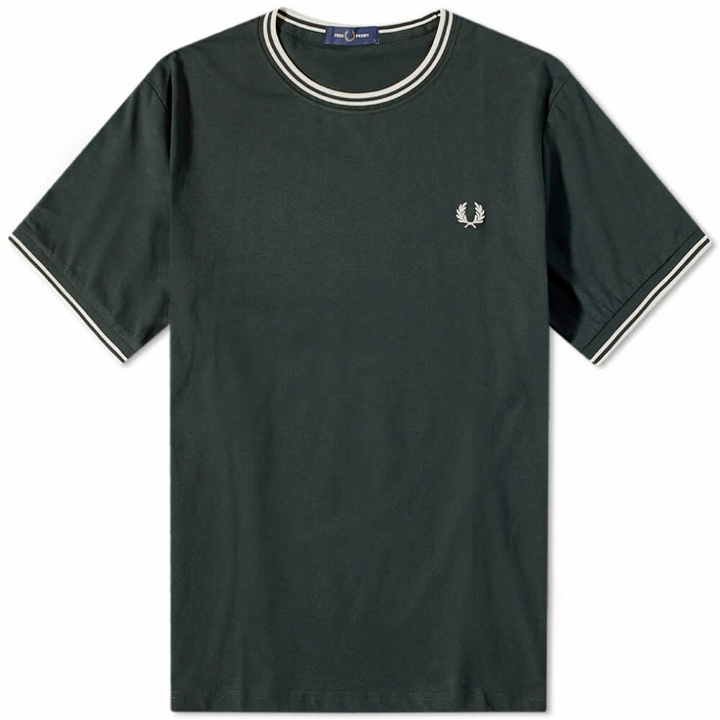 Photo: Fred Perry Authentic Men's Twin Tipped T-Shirt in Night Green