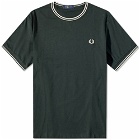 Fred Perry Authentic Men's Twin Tipped T-Shirt in Night Green