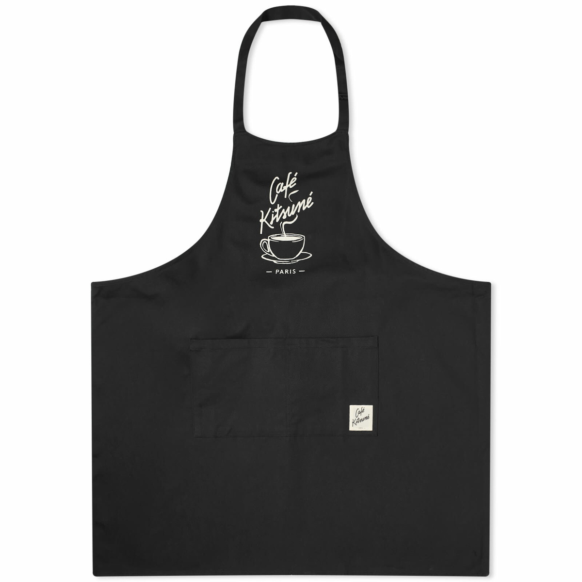 Cafe Kitsune Men's Café Kitsune Coffee Cup Apron in Black 