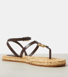 Givenchy 4G Liquid leather espadrille sandals