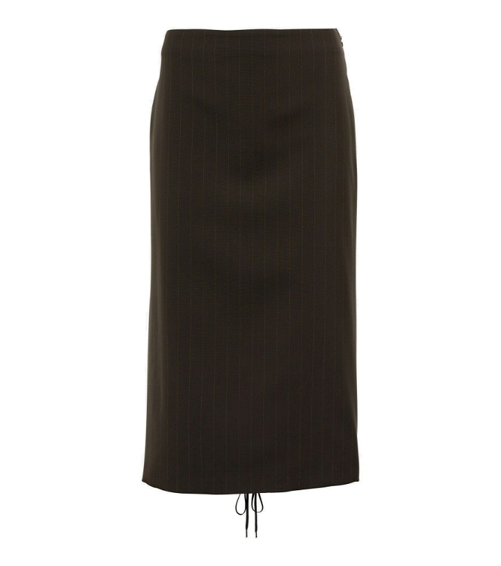 Photo: Jean Paul Gaultier - x Lotta Volkova cutout high-rise midi skirt