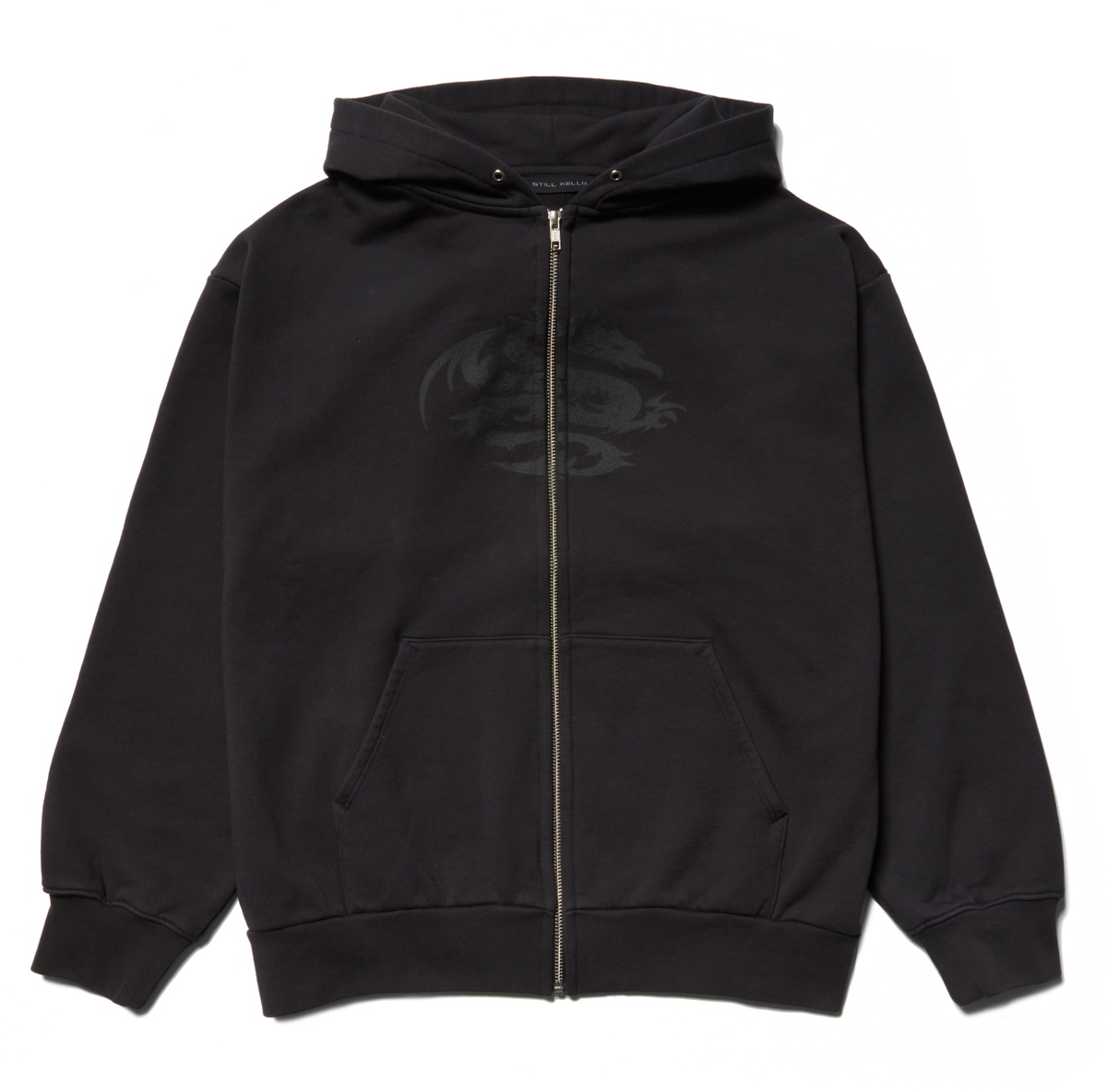 Still Kelly Black Printed-Graphic Hoodie
