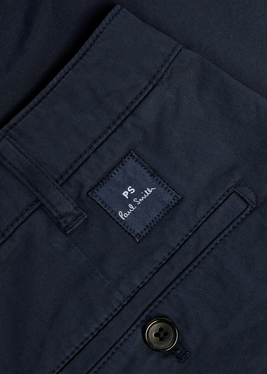 PS Paul Smith Stretch-cotton Chino Shorts Navy