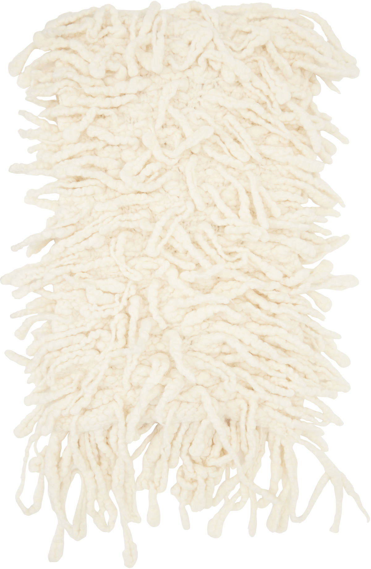 Ann Demeulemeester Off-White Sanra Fringed Stole Scarf