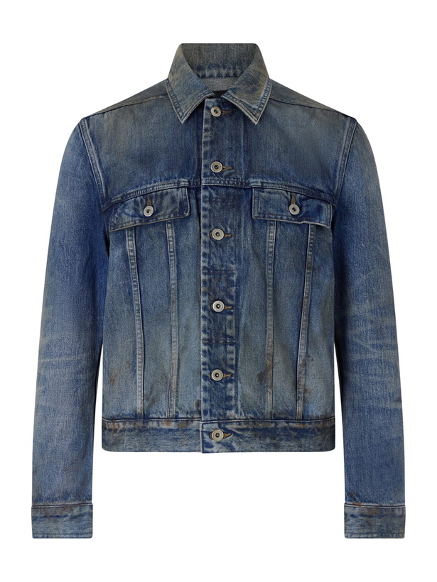 Photo: DRKSHDW by Rick Owens - Denim Trucker Jacket - Blue