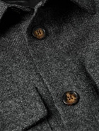 Portuguese Flannel - Wool-Tweed Overshirt - Gray