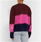 The Elder Statesman - Tie-Dyed Fleece-Back Cotton-Jersey Sweatshirt - Pink