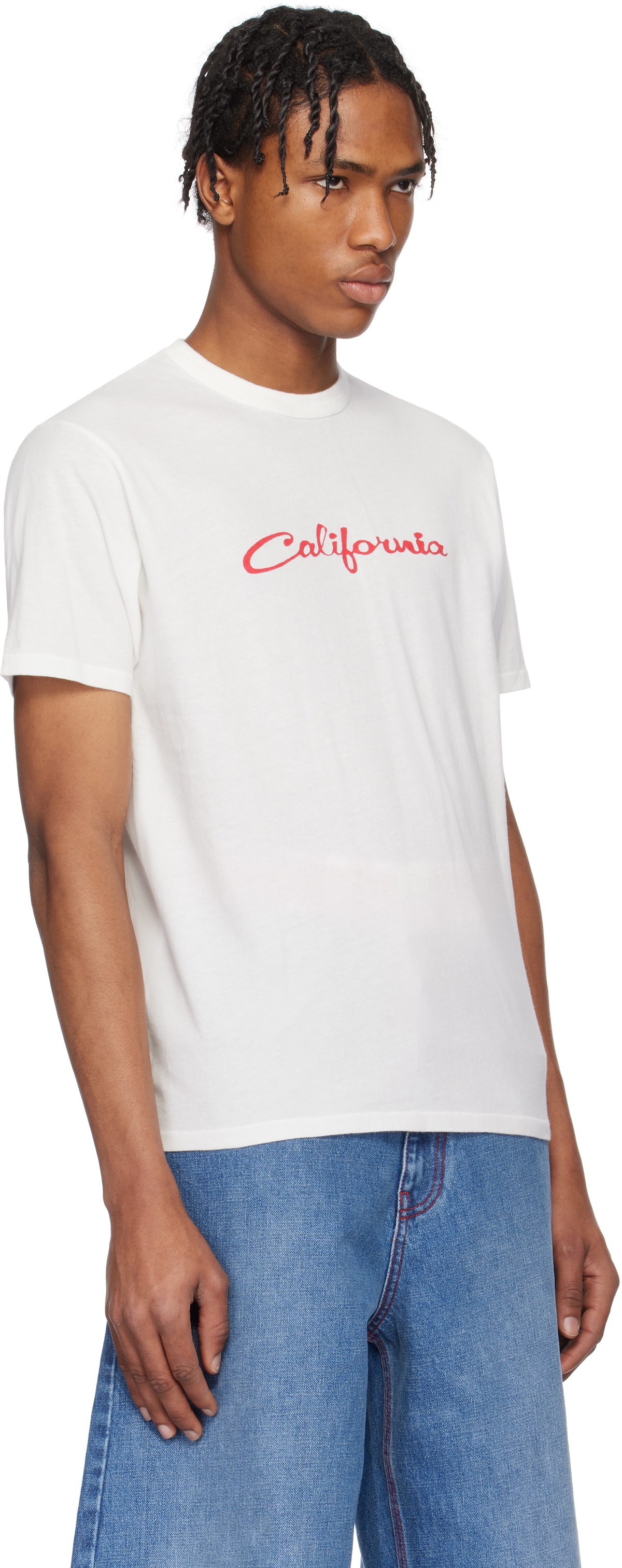 【ERL】 'California' Signature Tシャツ ERL – California Signature T-Shirt Black