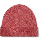 Mr P. - Ribbed Wool Beanie - Red
