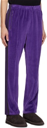 NEEDLES Purple Narrow Track Pants
