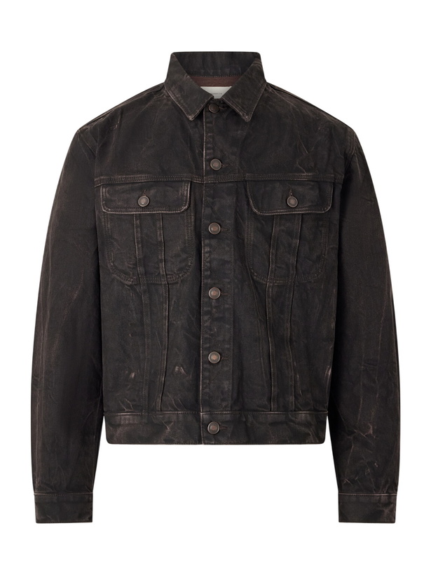 Photo: Jeanerica - Alex Brown Trucker Cotton-Blend Jacket - Brown