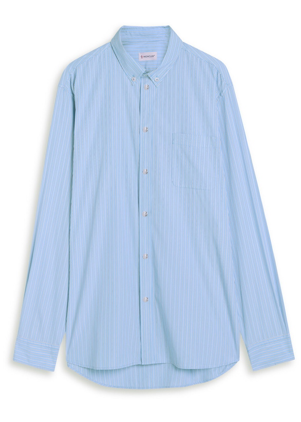 Photo: Moncler Cotton Shirt Light Blue