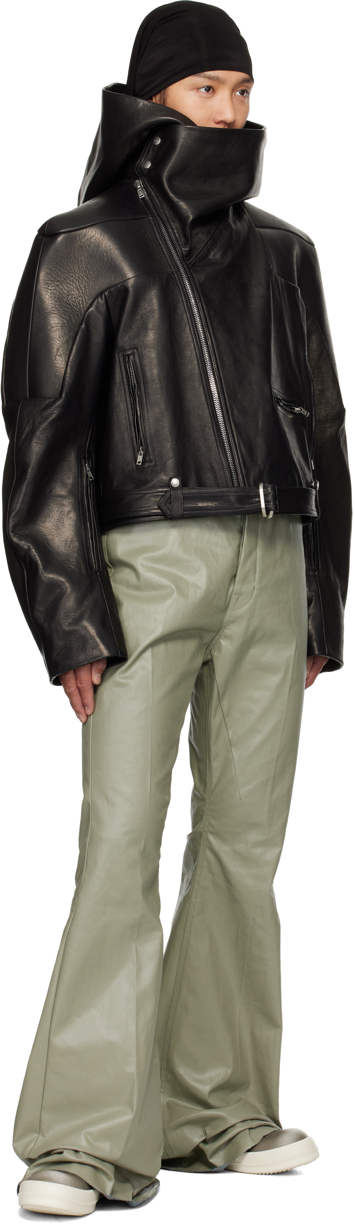 Rick Owens Gray Hollywood Geobasket Sneakers Rick Owens