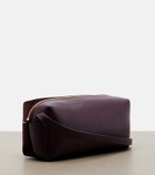 Khaite Kye suede and leather shoulder bag
