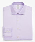 Brooks Brothers Men's Stretch Soho Extra-Slim-Fit Dress Shirt, Non-Iron Twill English Collar | Lavender