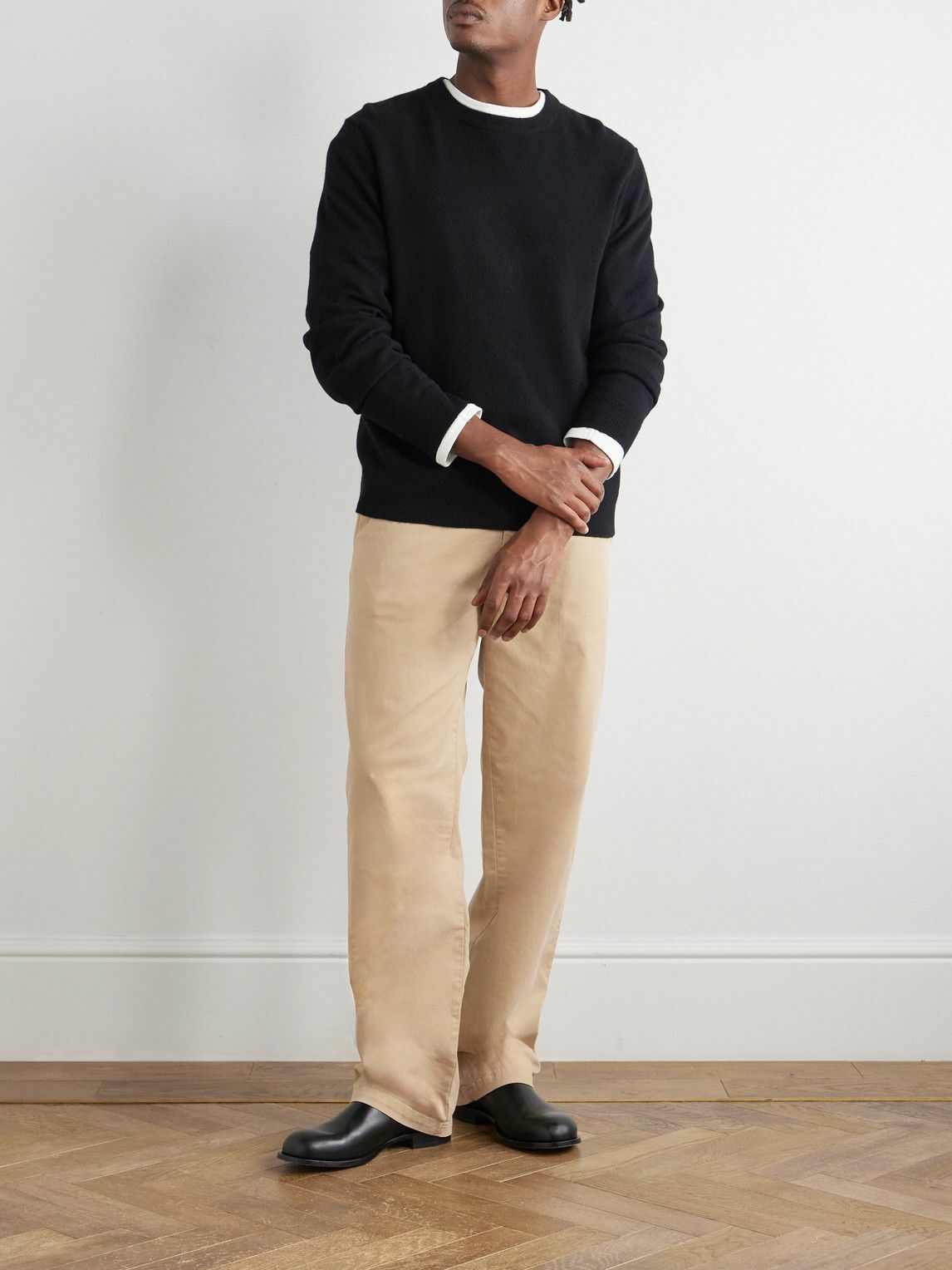 Nili Lotan - Carsen Straight-Leg Cotton-Blend Twill Trousers - Neutrals