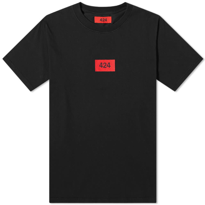 Photo: 424 Box Logo Embroidered Essential Tee