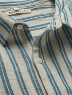 11.11/ELEVEN ELEVEN - Lovers Tram Striped Cotton Shirt - Blue - S