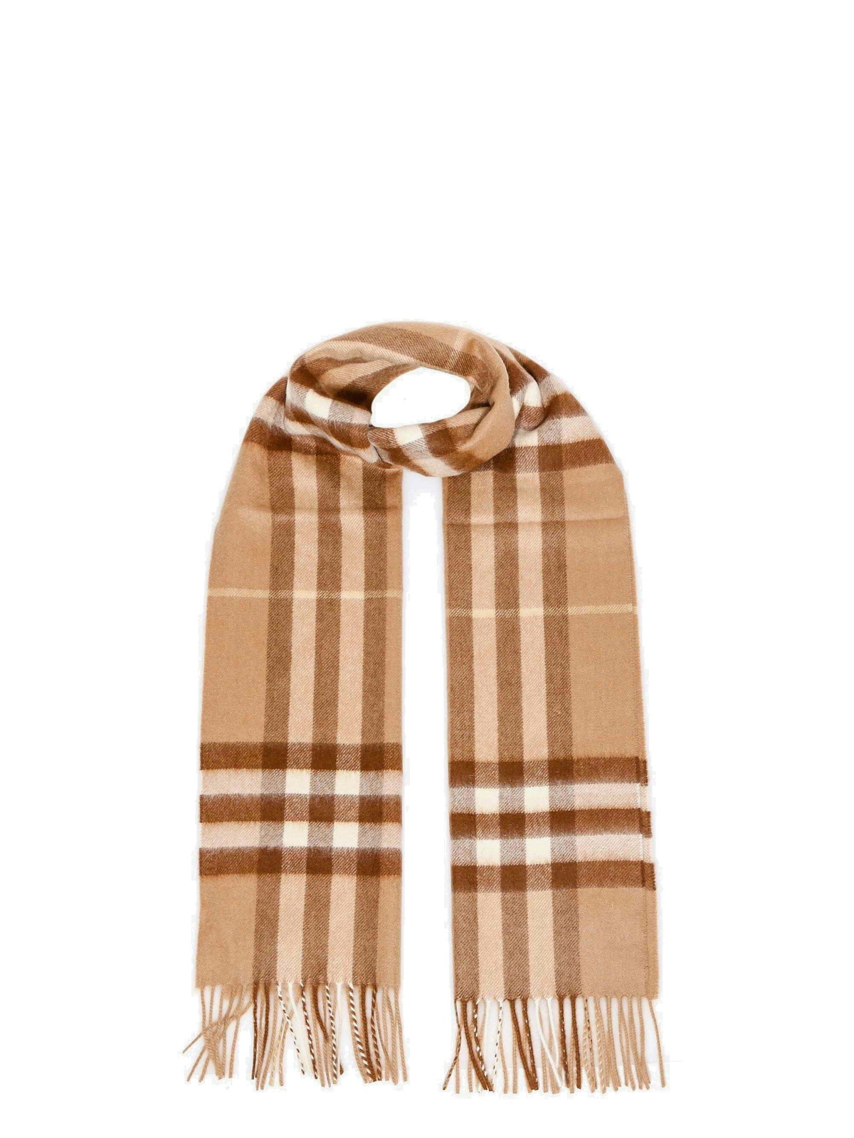 Burberry Scarf Brown Womens Burberry