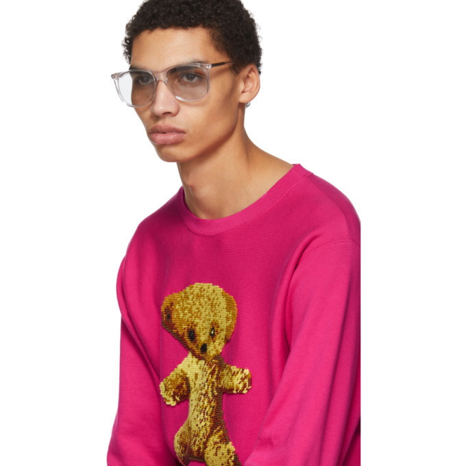 Gucci Pink Guccy Teddy Bear Sweatshirt Gucci