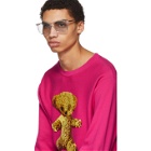 Gucci Pink Guccy Teddy Bear Sweatshirt