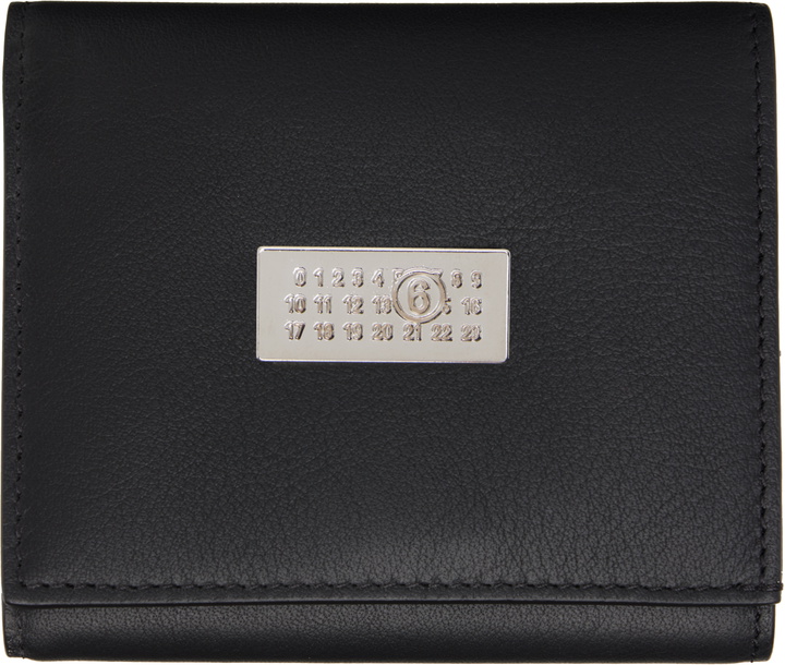 Photo: MM6 Maison Margiela Black Trifold Wallet