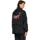 MISBHV Black and Grey Reebok Edition Technical Windbreaker Jacket