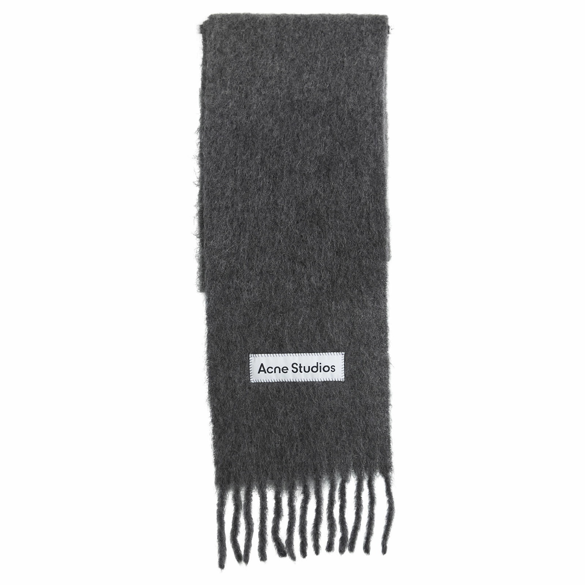Acne Studios Vally Dip Dye Scarf in Dark Grey 