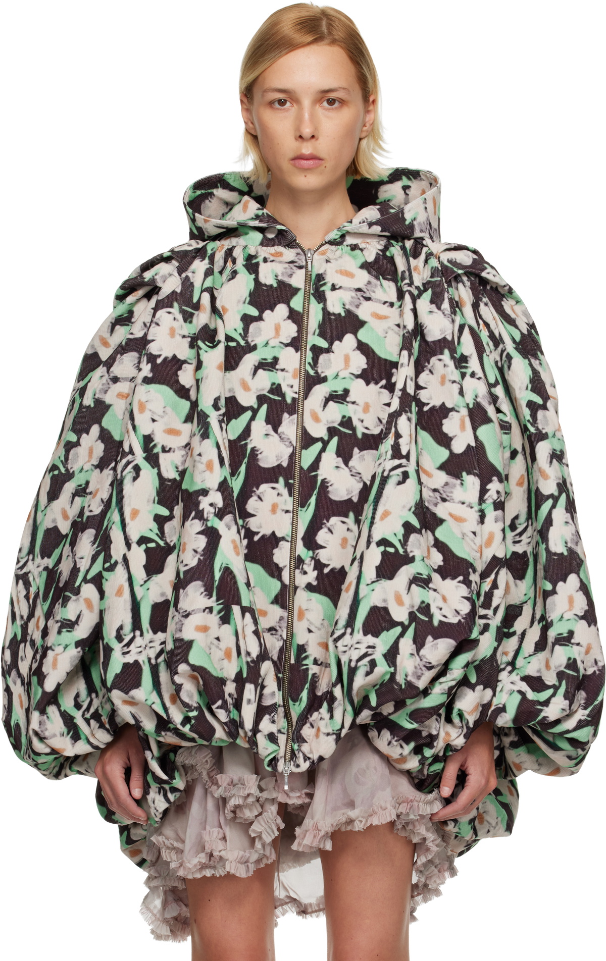 Collina Strada Black & Off-White Pillow Coat