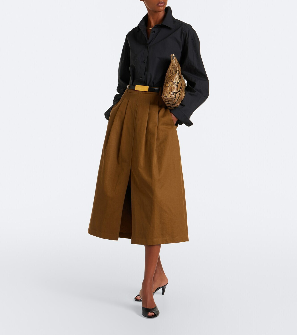 JUDE Cave leather mules