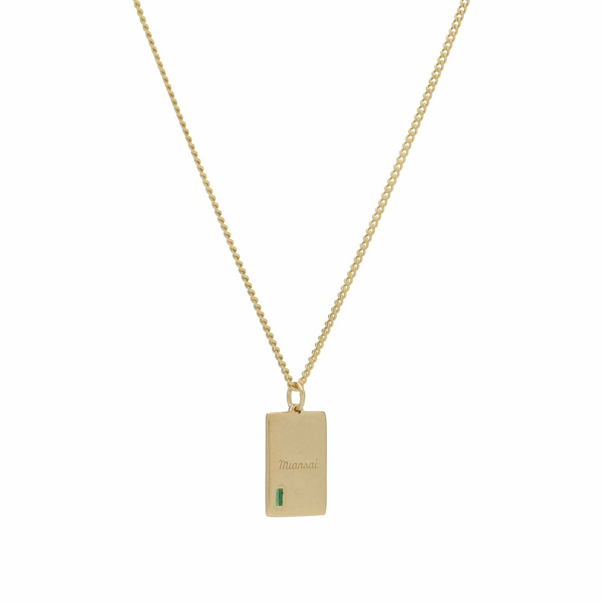 Miansai Men's Luma Agate Pendant Necklace in Gold