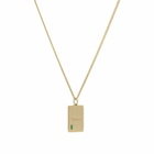 Miansai Men's Luma Agate Pendant Necklace in Gold