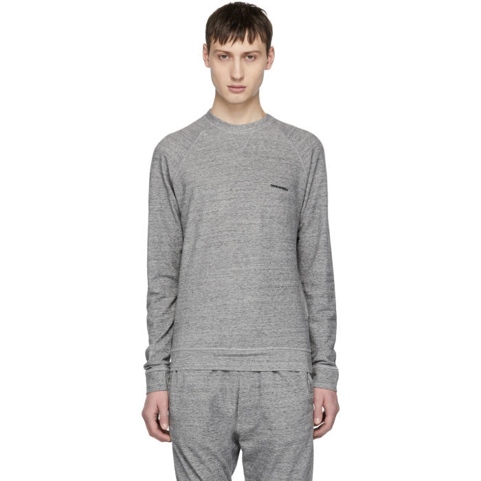 Photo: Dsquared2 Grey Long Sleeve Soft Logo T-Shirt