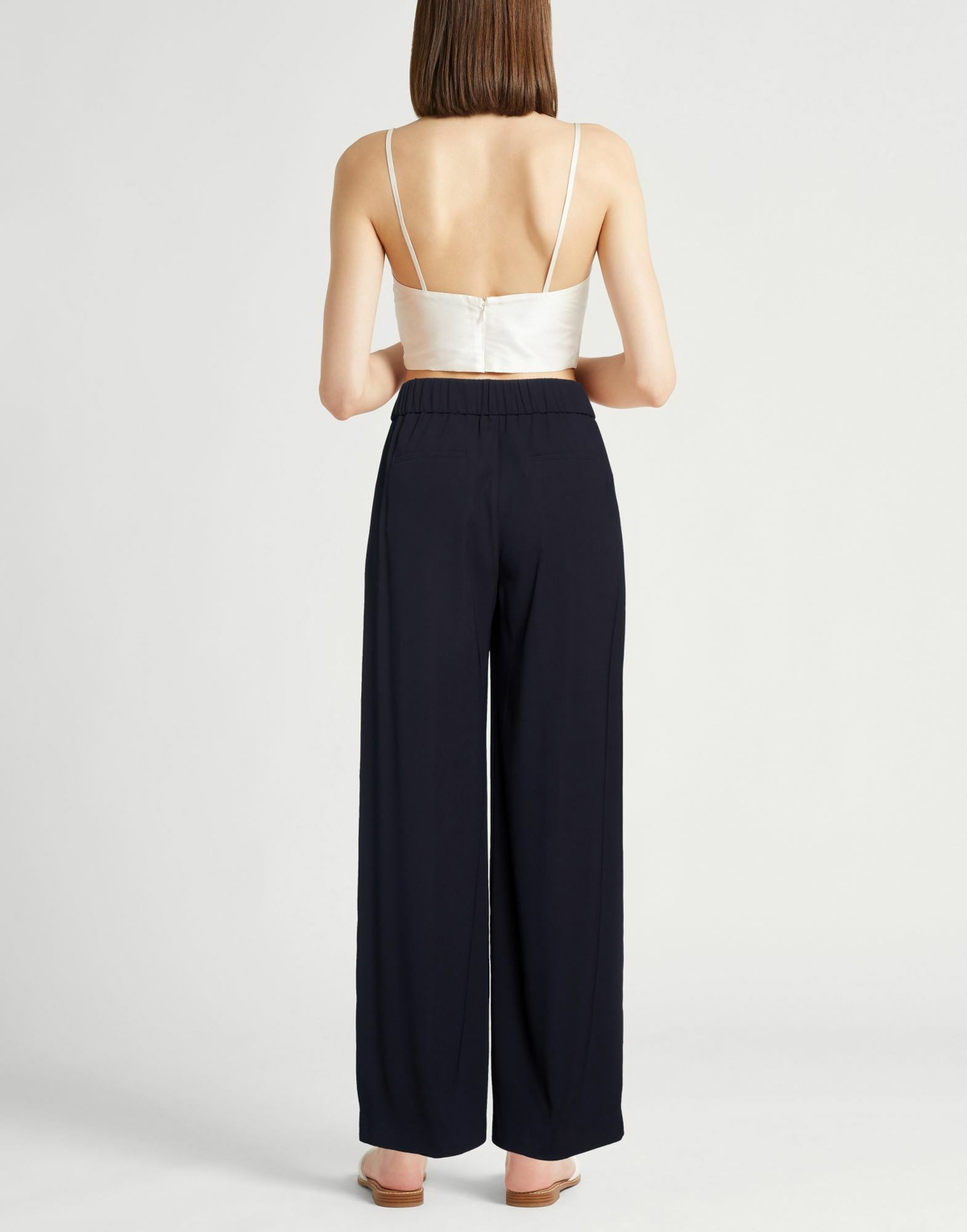 Peserico Easy Womens Pants in Midnight blue