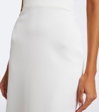 David Koma Strapless bustier gown