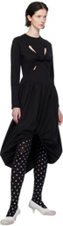 J.Kim Black Bale Midi Dress