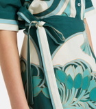La DoubleJ Sarong floral cotton muslin wrap skirt