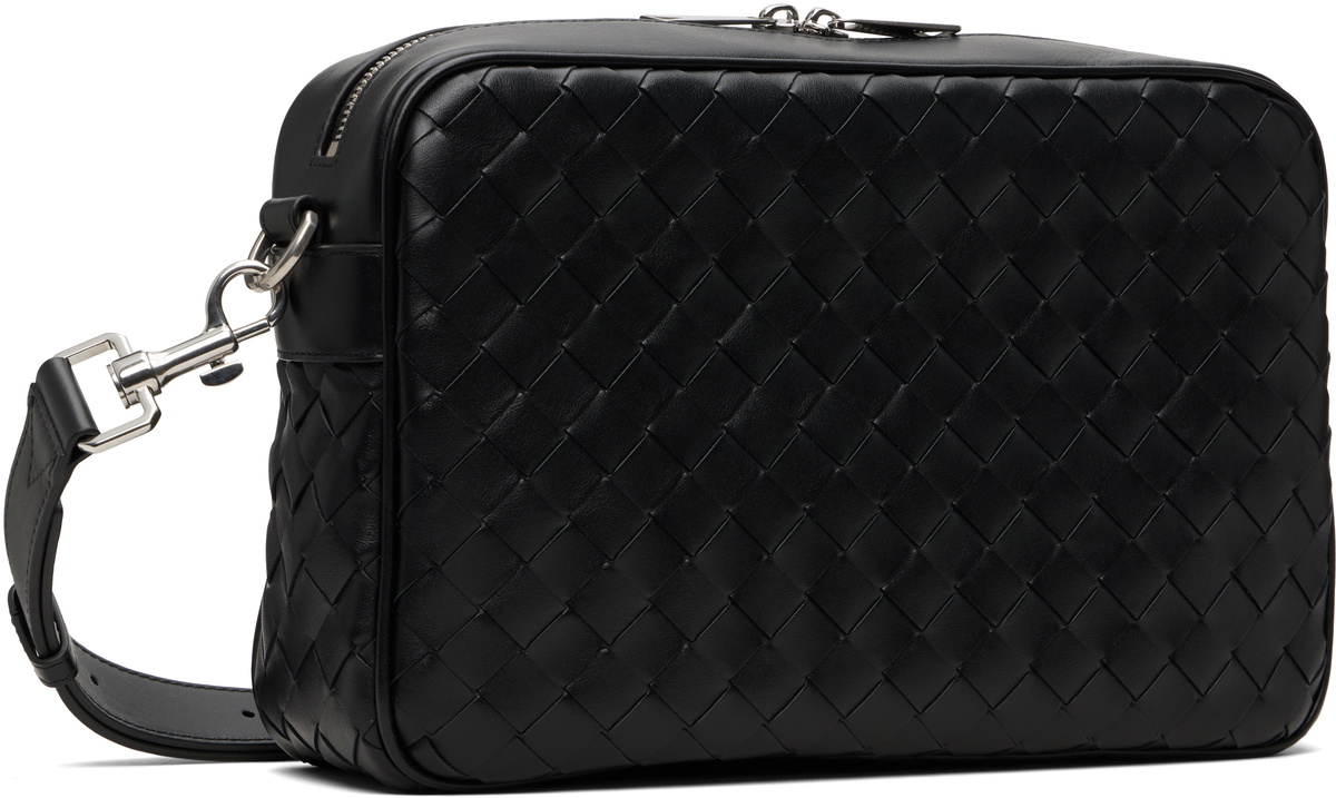 Bottega Veneta Black Intrecciato Camera Bag