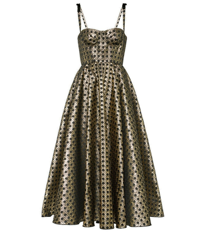 Photo: Giambattista Valli Jacquard A-line midi dress