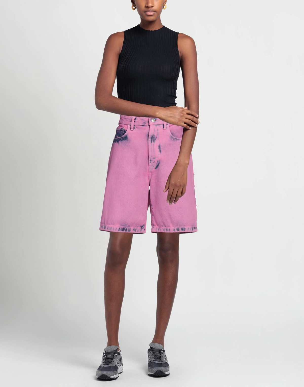 Gcds Womens Denim shorts in Pink